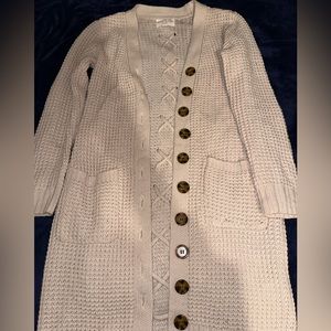 Crotched Long Cardigan